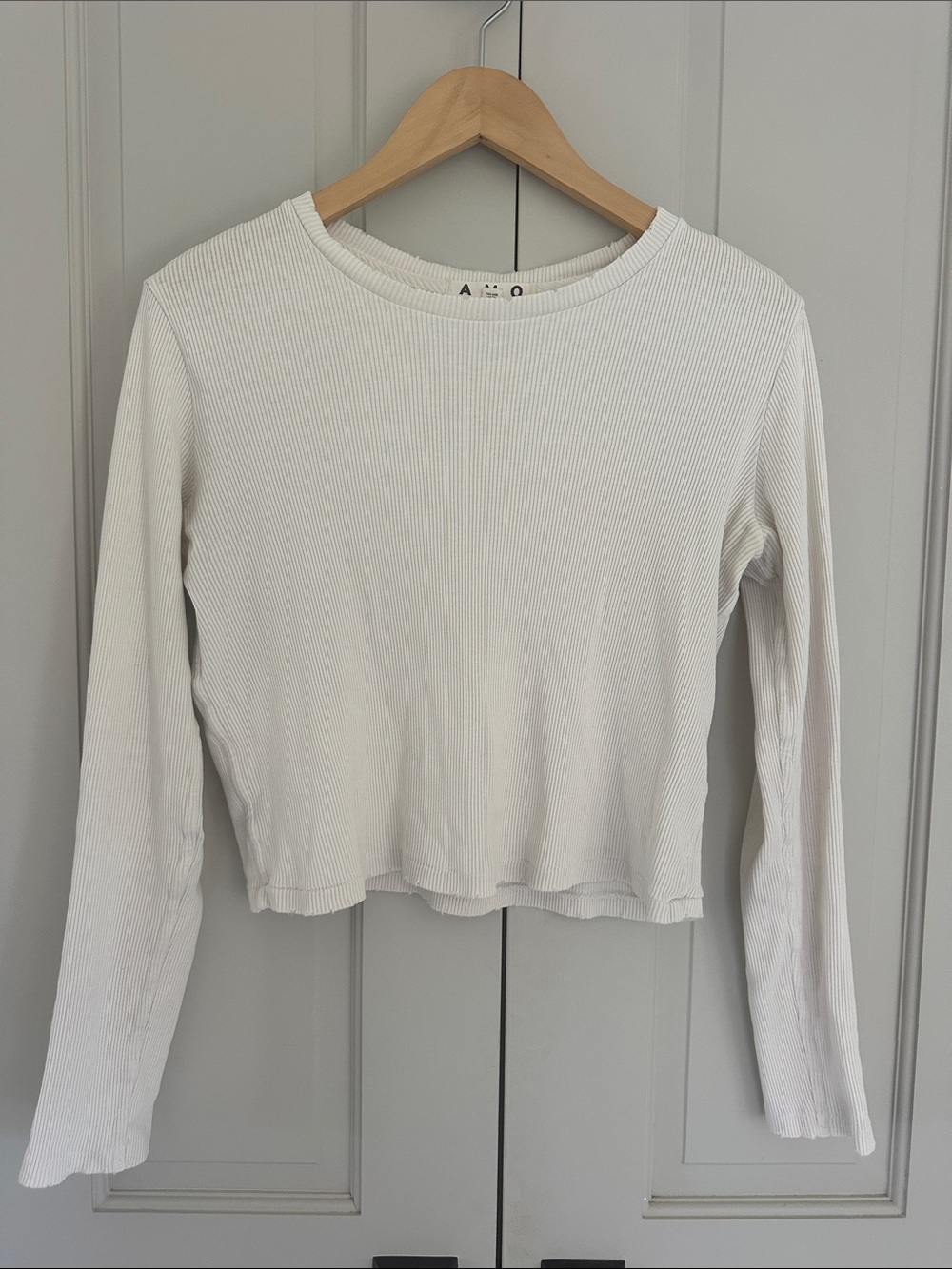 AMO Ribbed Long Sleeve Tee - Picture 2 of 7